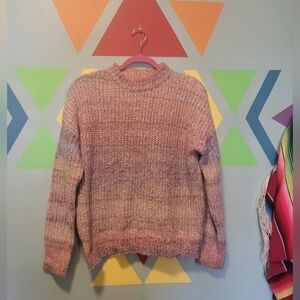 Rachel Zoe Women's Chunky Knit Multicolored Ombre Sweater Size Small